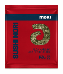 ALGA NORI MAKI VERMELHA C/50FOLHAS