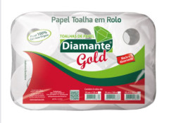 PAPEL TOALHA ROLO BB DIAMANTE 100% 120MT